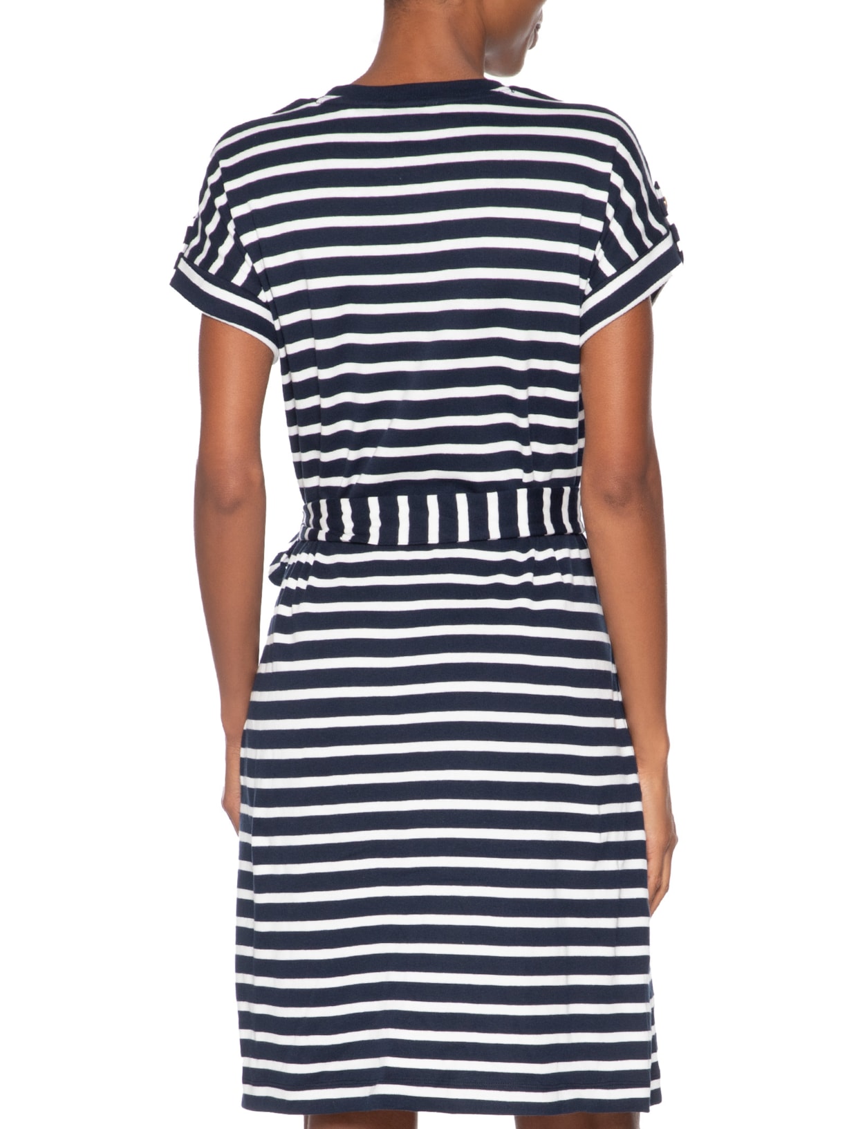 Vestido Rib Roll Tab Azul Tommy Hilfiger