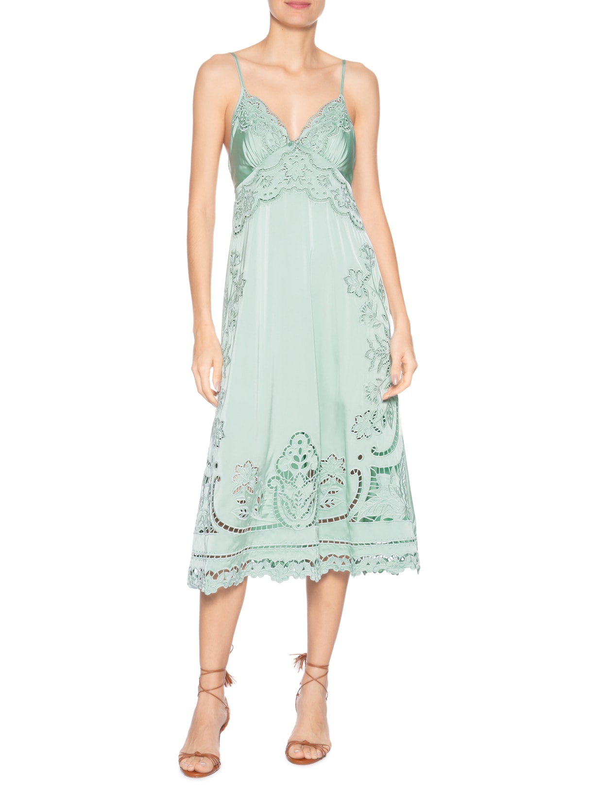 Vestido Richelieu Florie Azul Farm