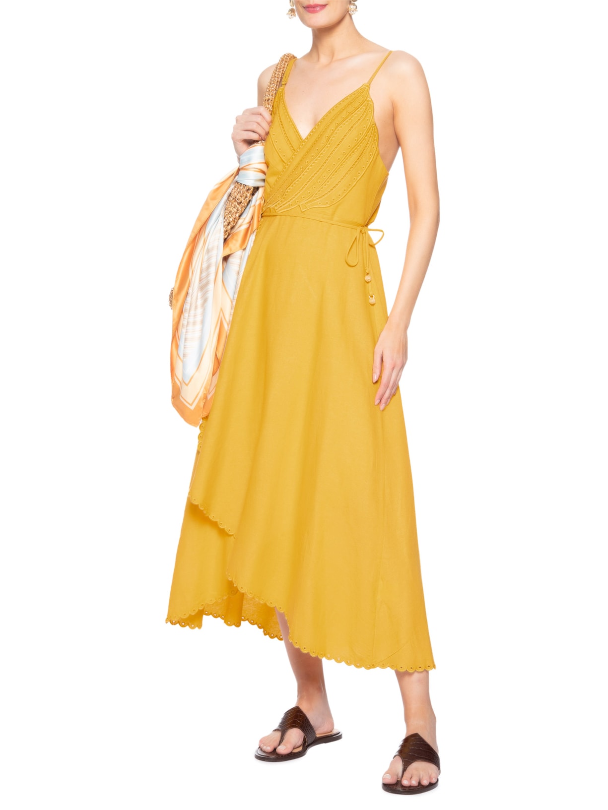 Vestido Richilieu Banana Amarelo Farm