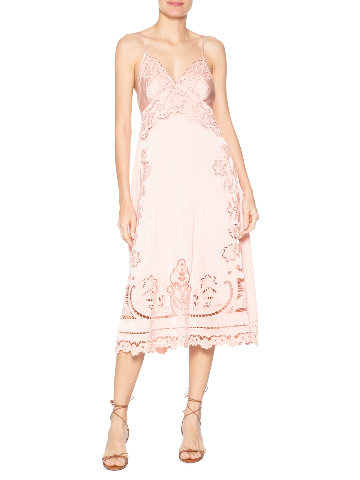 Vestido Richilieu Florie Rosa Farm