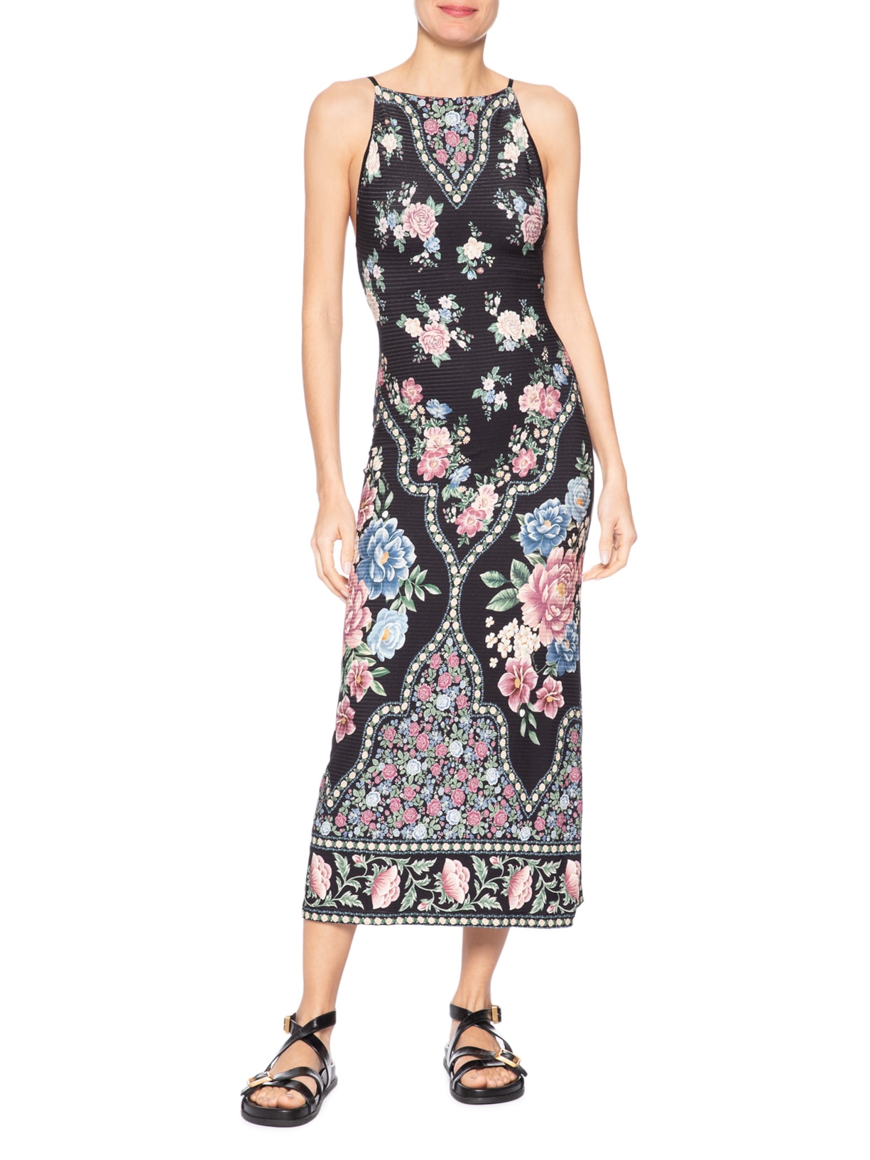 Vestido Romance Preto Farm