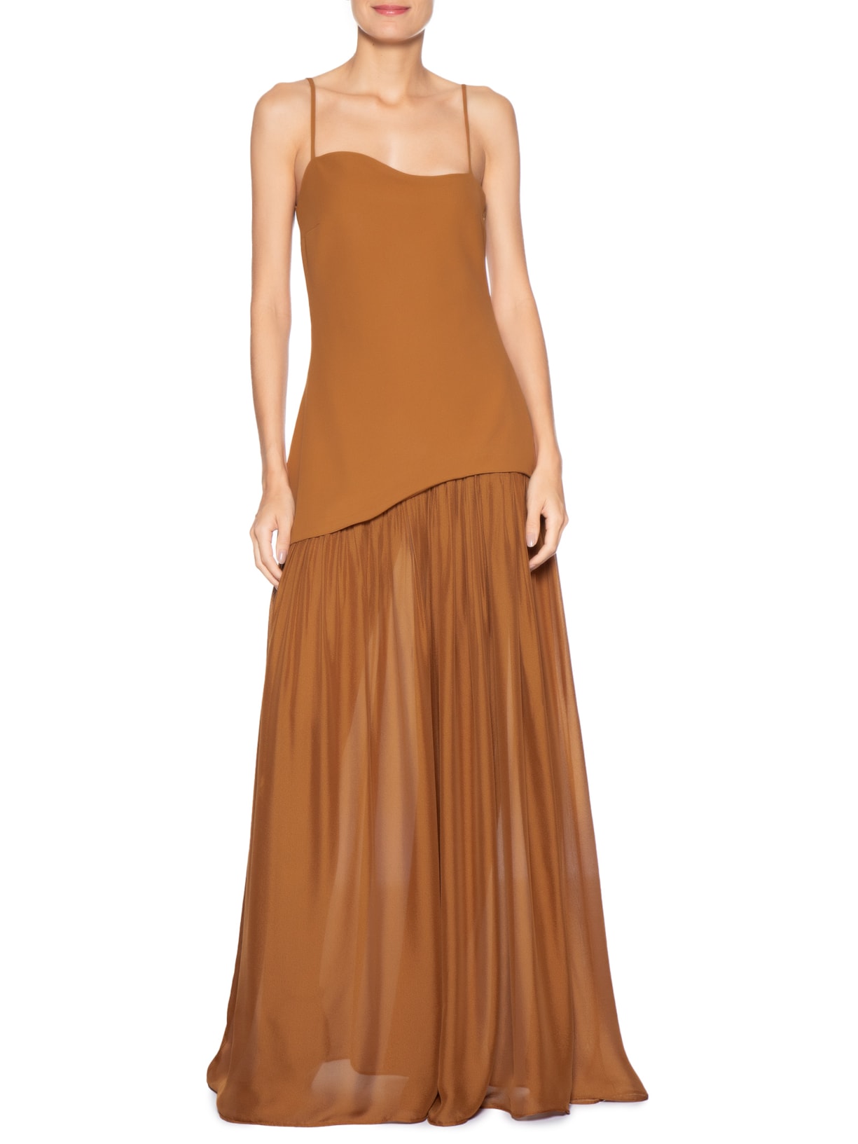 Vestido Roriz Marrom Aluf