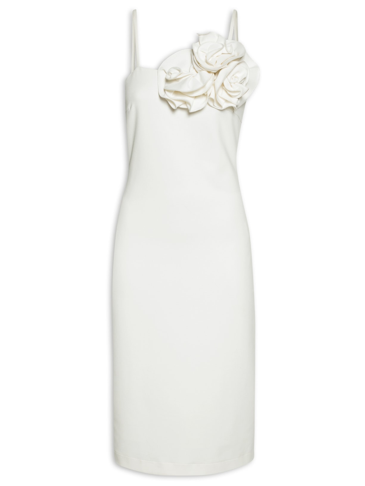 Vestido Rosas - Branco