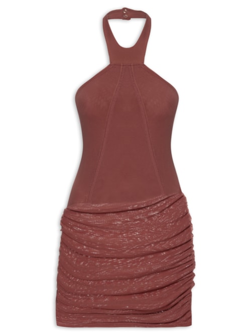 Vestido Safira - Marrom