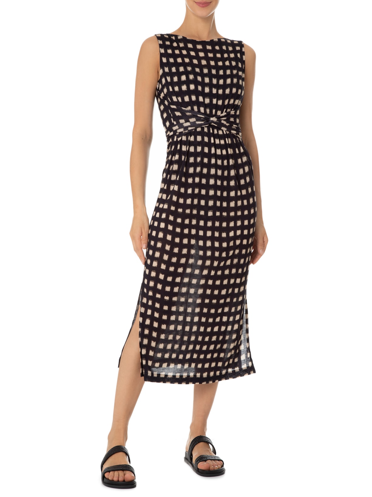 Vestido Saída Com Faixa Preto Lenny Niemeyer