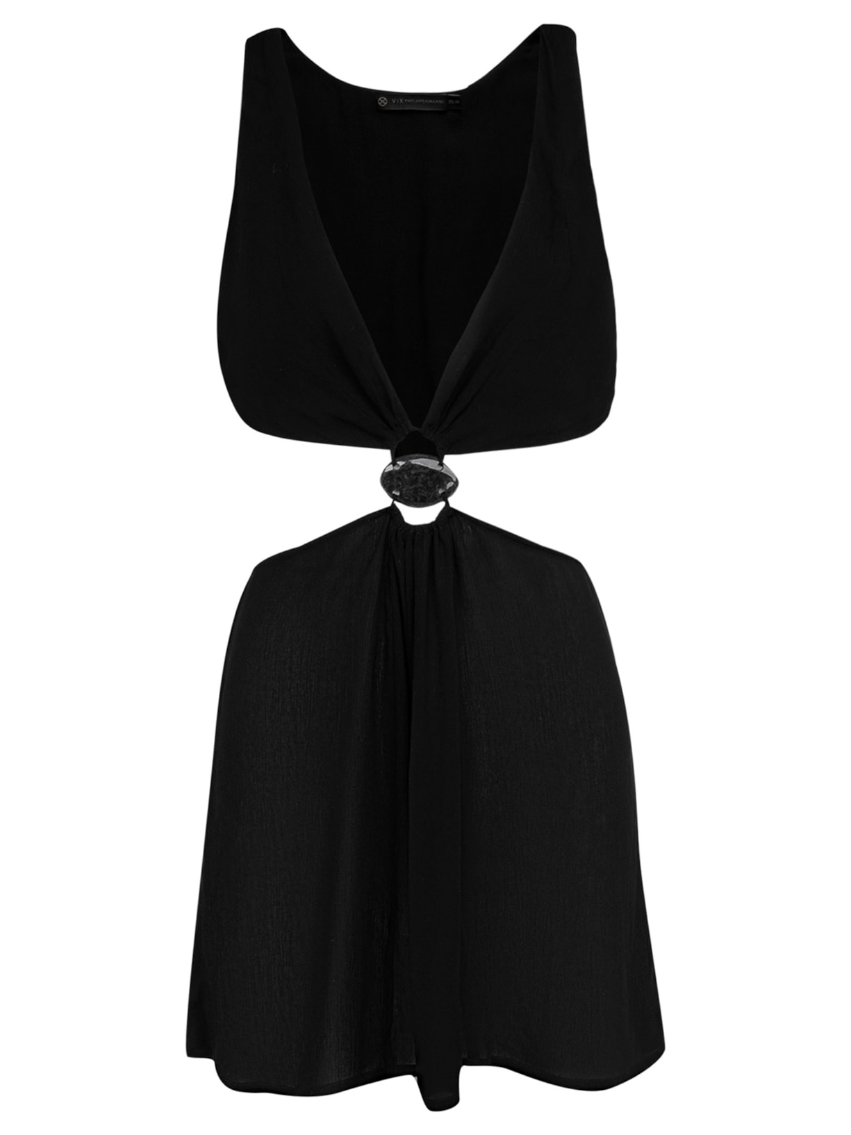 Vestido Saída Curta Rita Detalhe Preto Vix