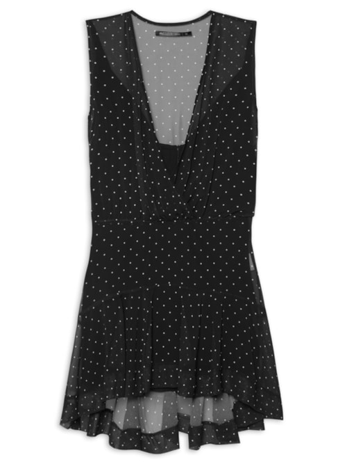 Vestido Saída De Praia Formentera Al Mare - Preto