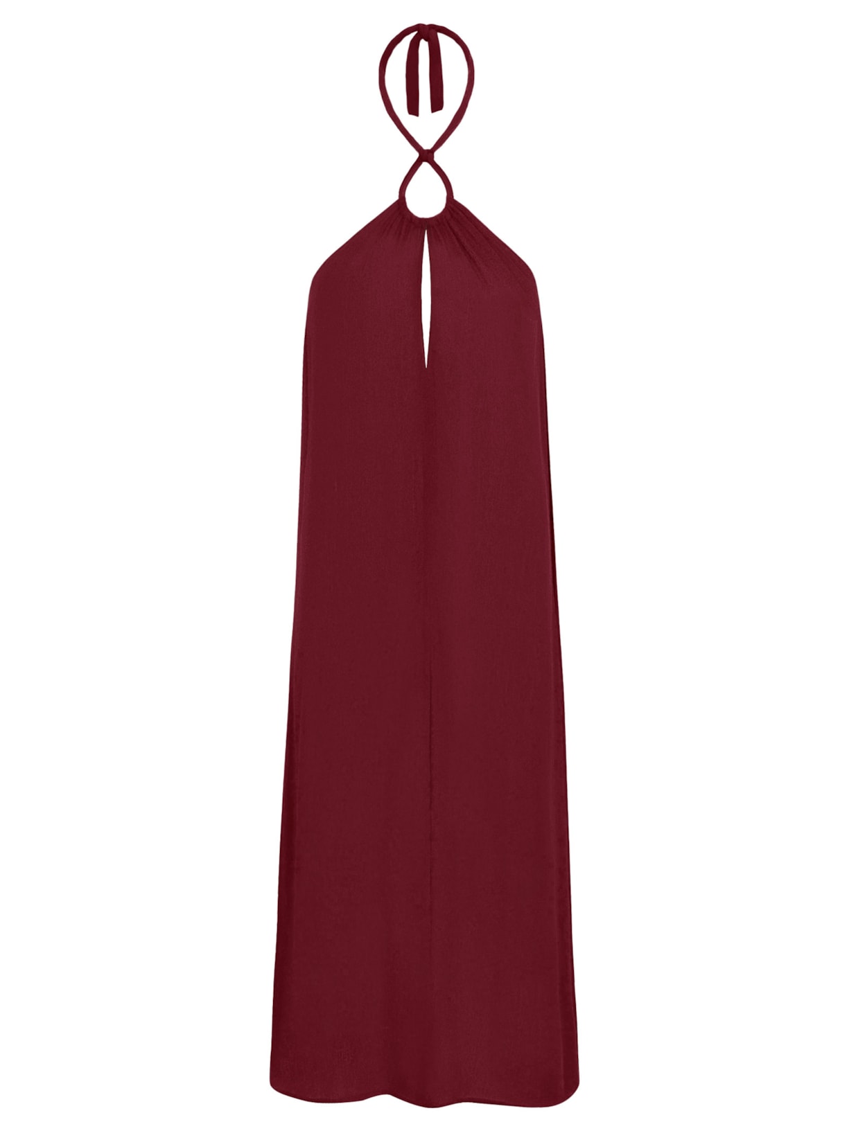 Vestido Saída Midi Sally Detalhe - Vinho