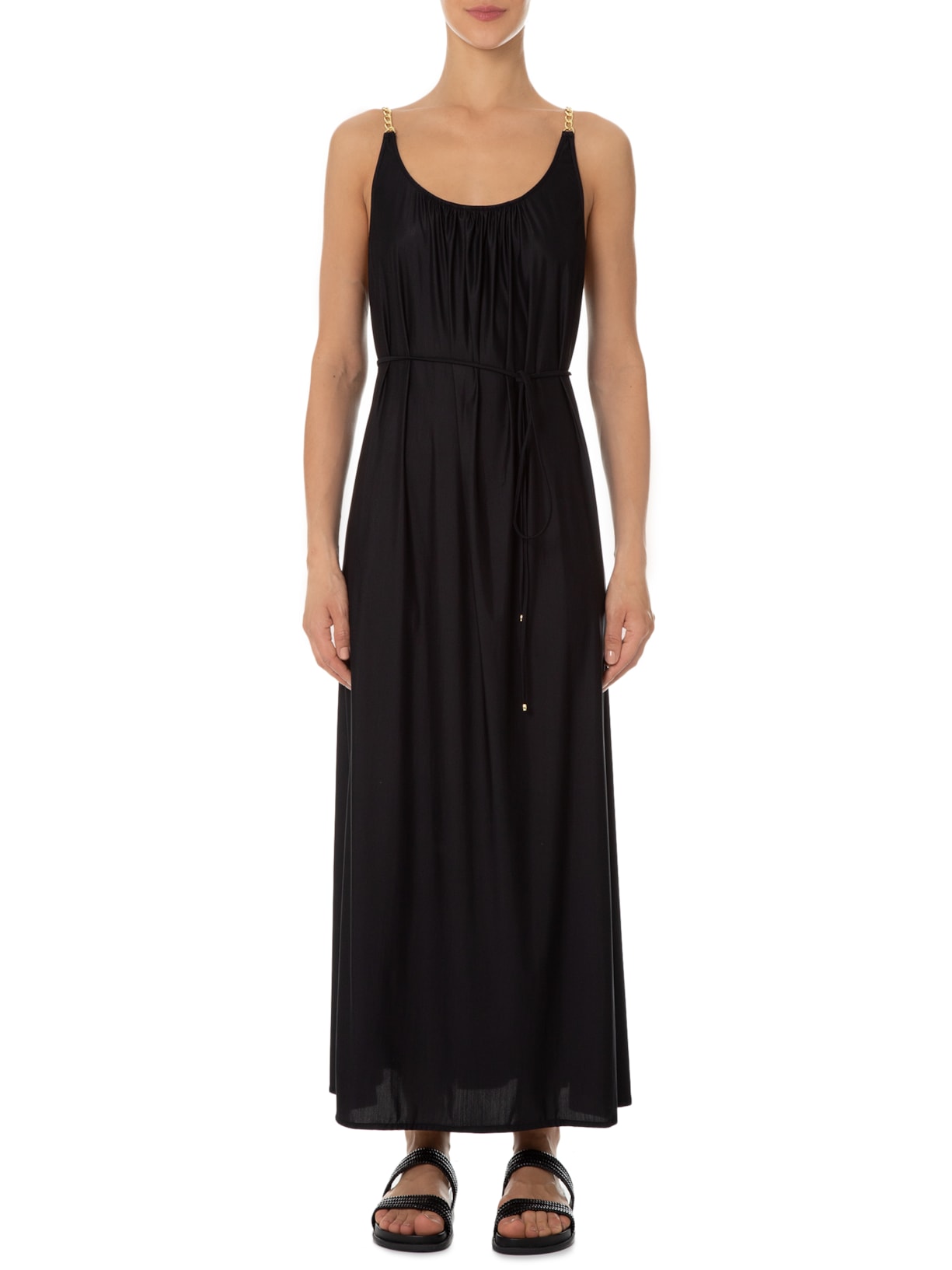 Vestido Saída Touch Corrente Preto Lenny Niemeyer