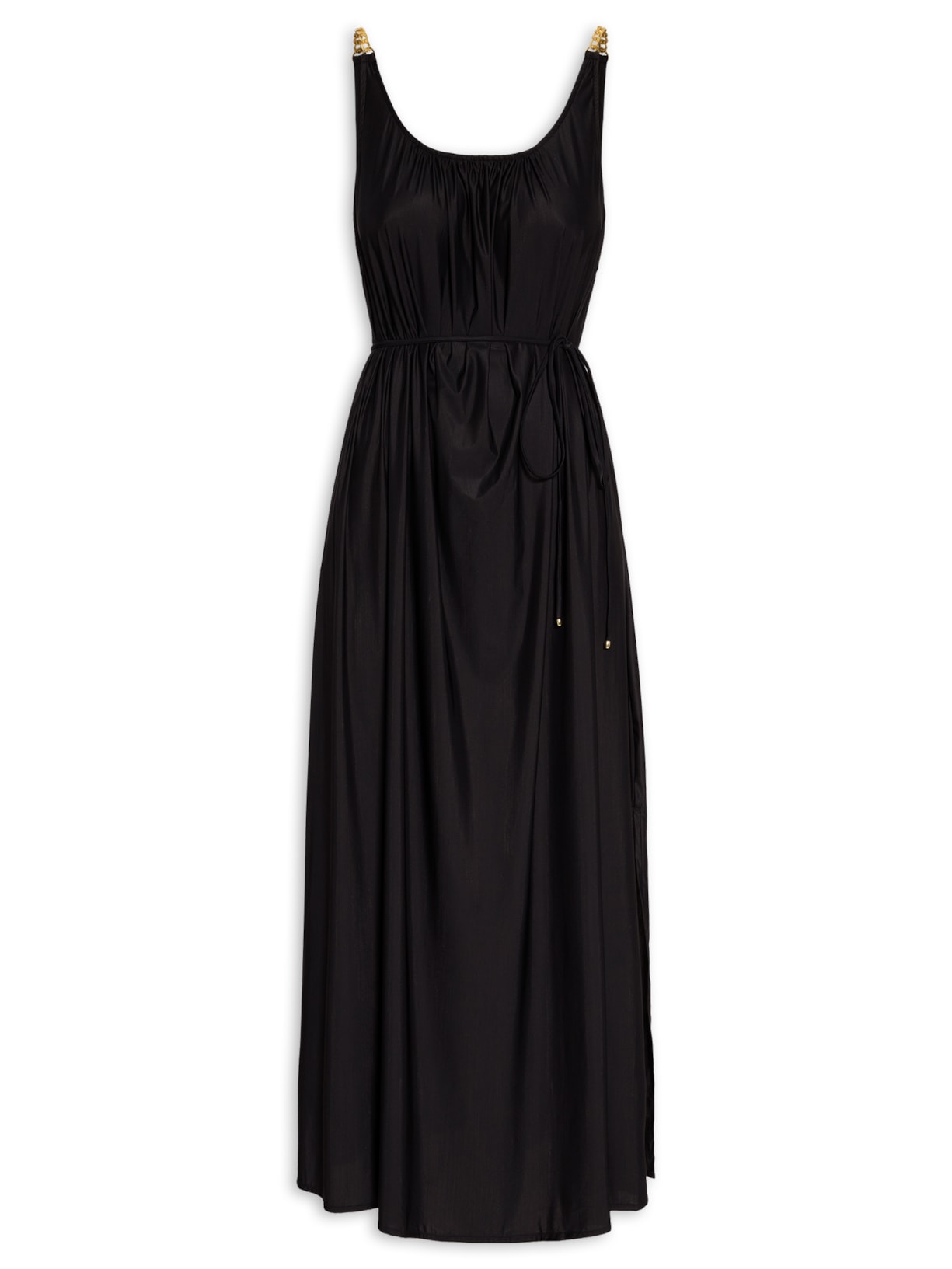 Vestido Saída Touch Corrente - Preto