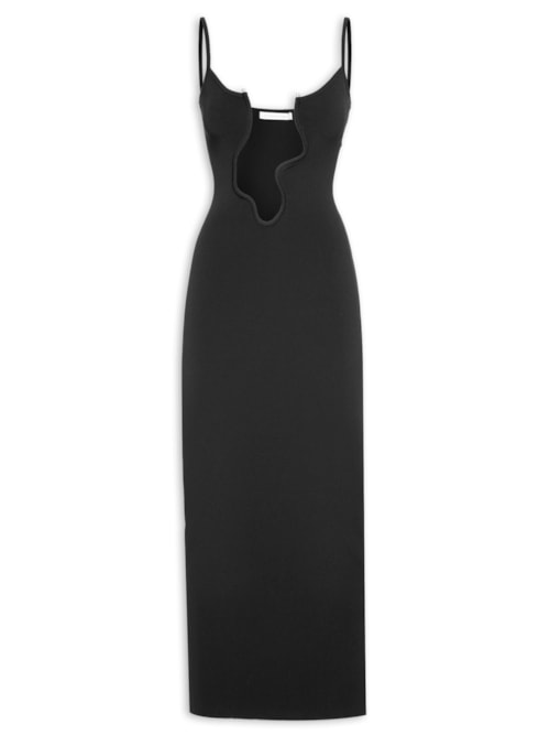 Vestido Salacia Wire Column - Preto