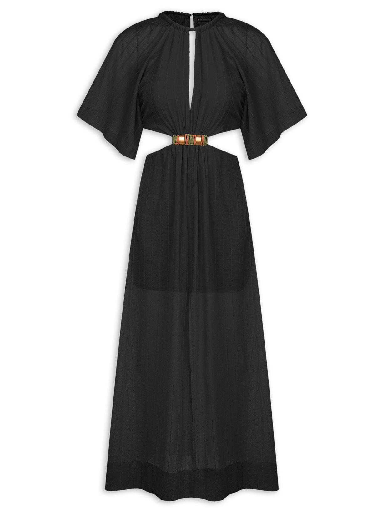 Vestido Sallisa Det - Preto