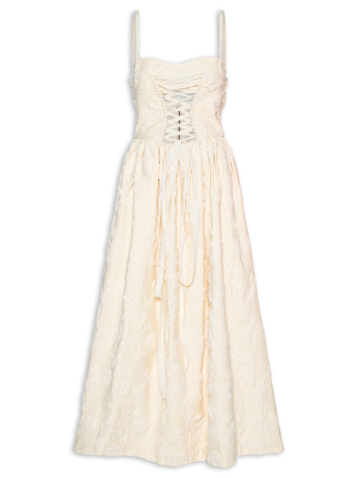 Vestido Sarja Caminho Off White Paula Raia