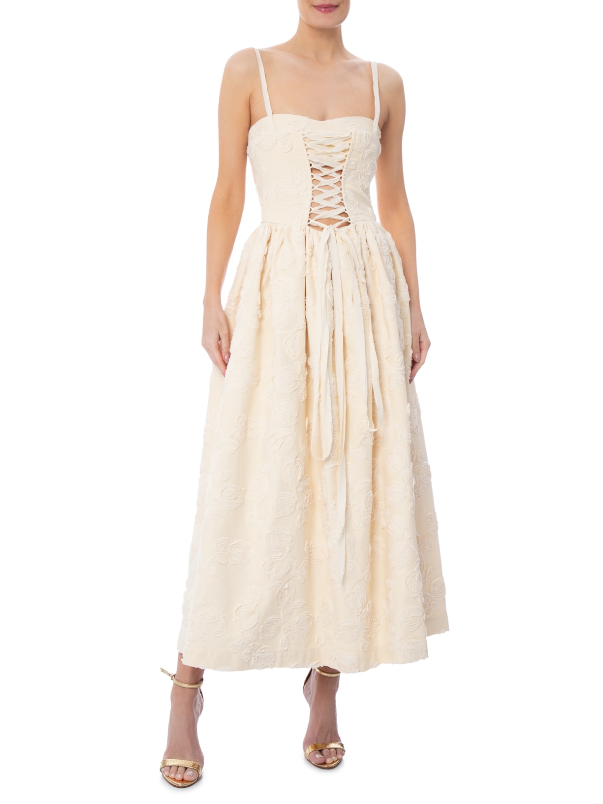 Vestido Sarja Caminho Off White Paula Raia