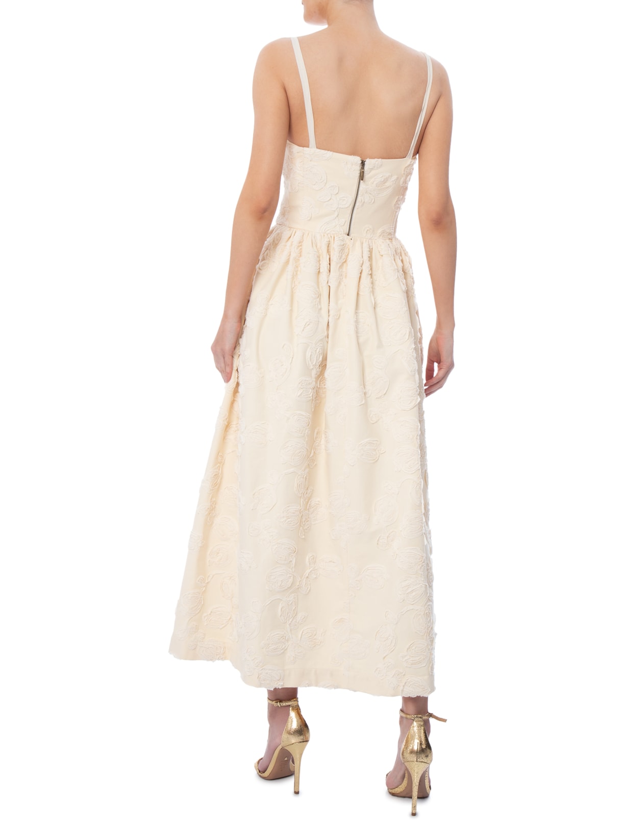 Vestido Sarja Caminho Off White Paula Raia