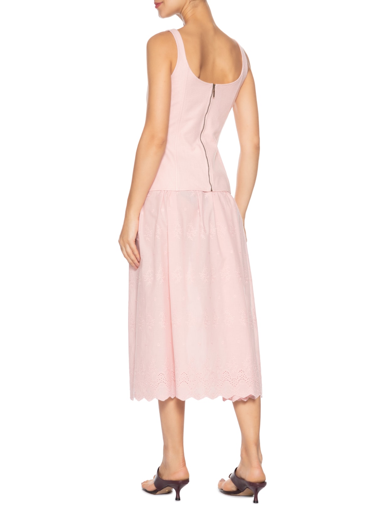 Vestido Sarja Kamuri Rosa Paula Raia