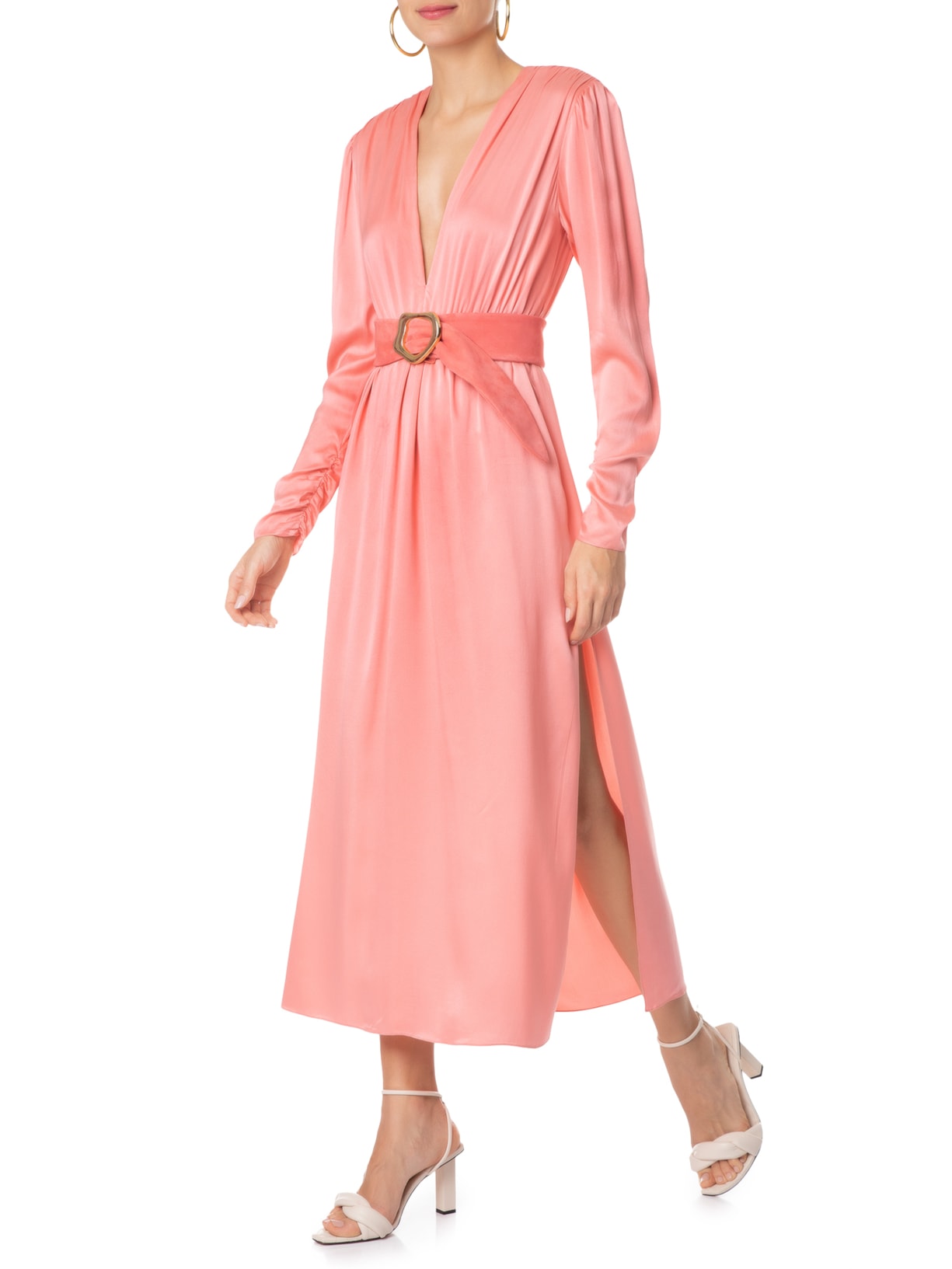 Vestido Satin Strawberry Rosa Animale