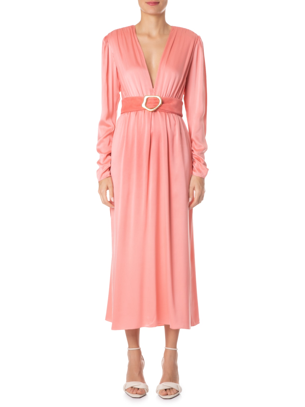 Vestido Satin Strawberry Rosa Animale