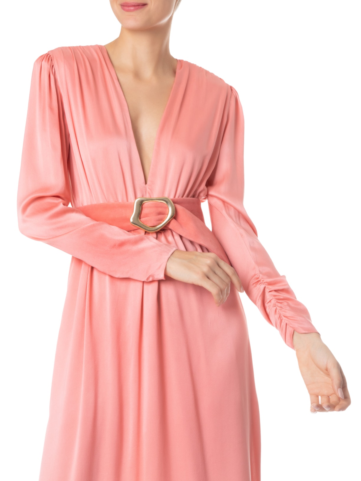 Vestido Satin Strawberry Rosa Animale