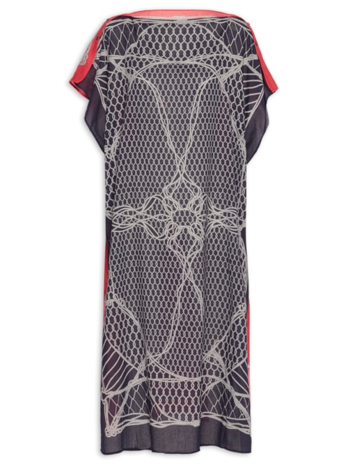 Vestido Scarf Knot - Azul