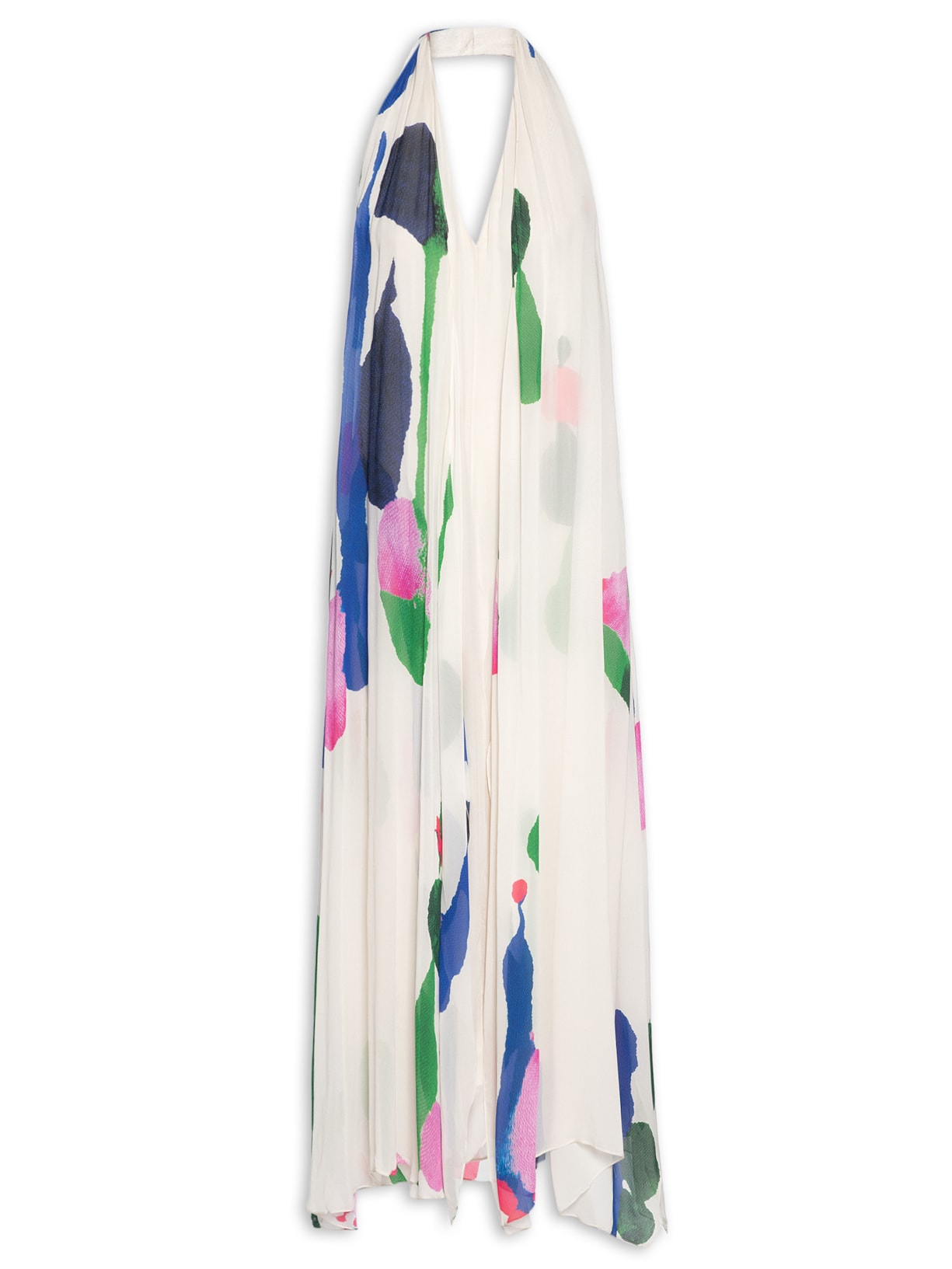 Vestido Scarf Pintura Sancinatti - Bege