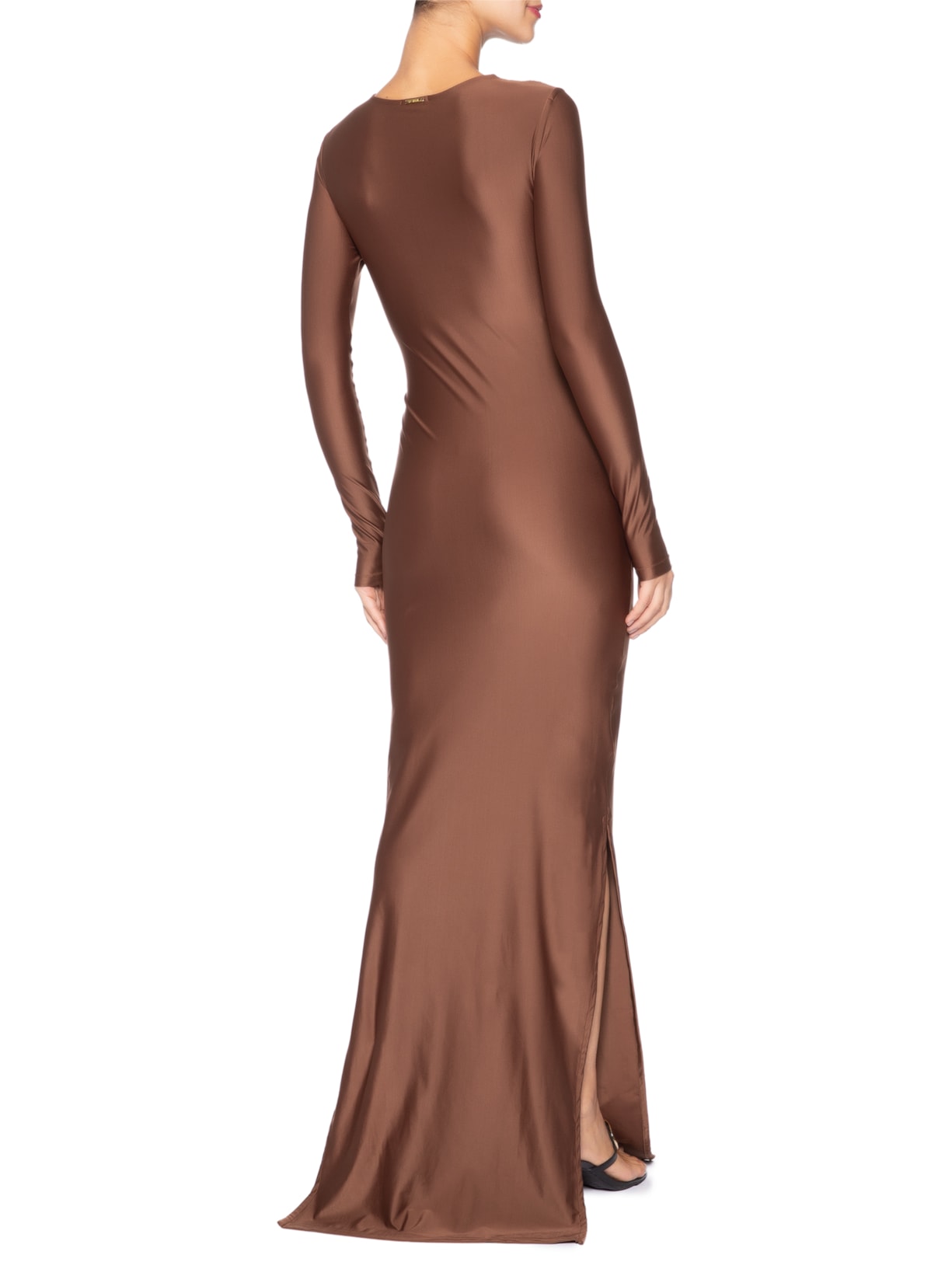 Vestido Selene Microfibra Marrom La Sirène