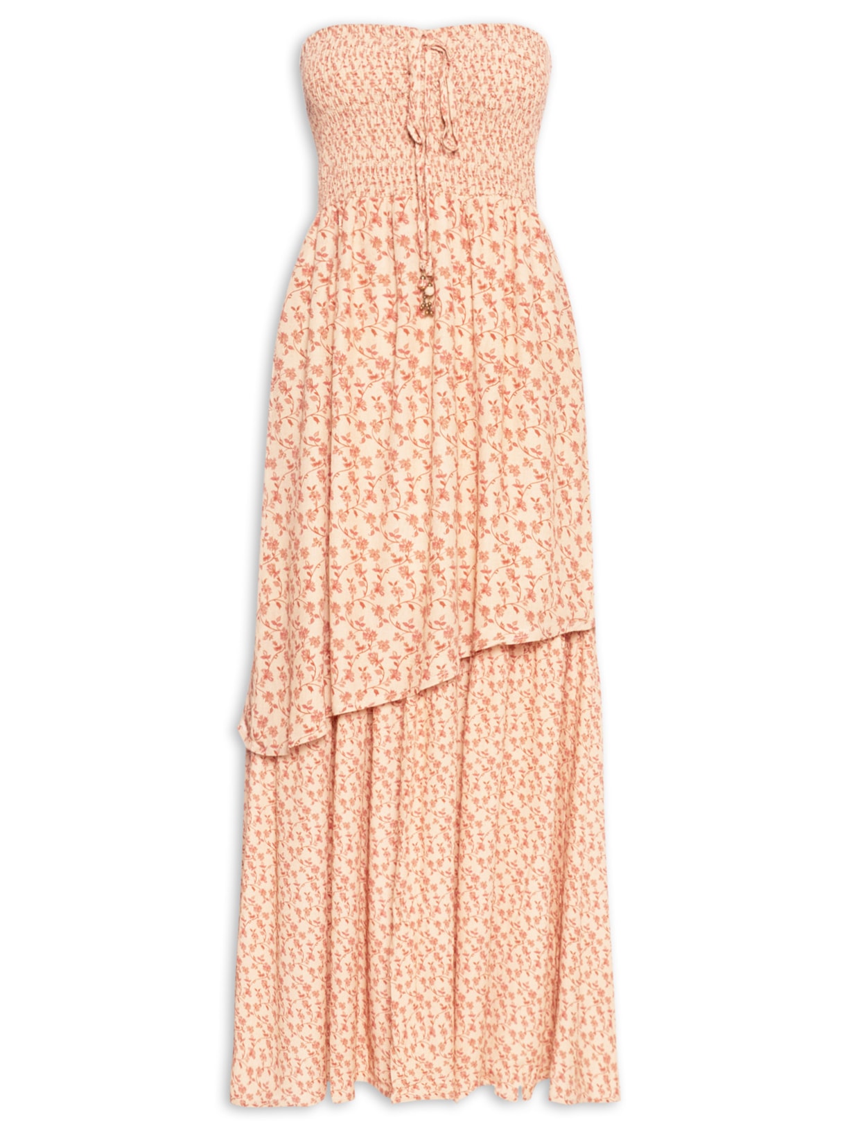 Vestido Sem Manga Estampa Mint - Rosa
