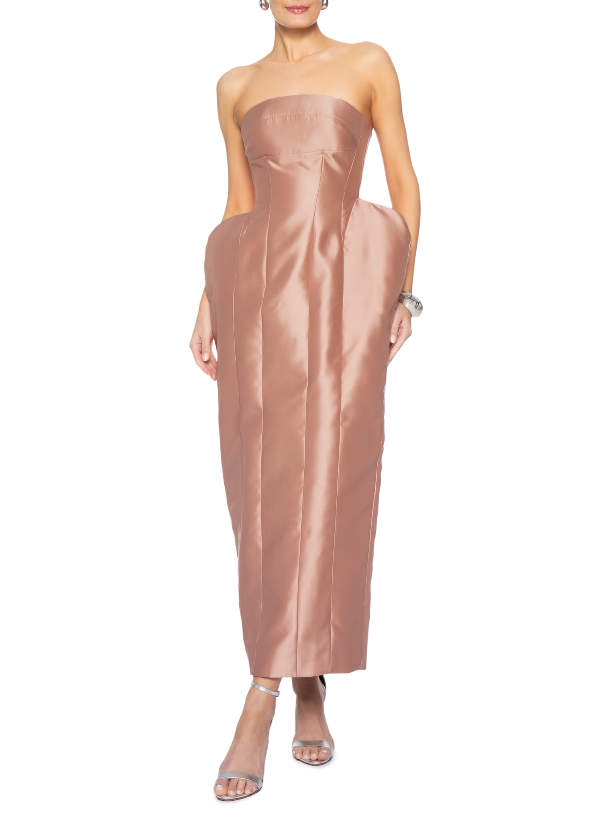 Vestido Silhueta Rosa Fauve