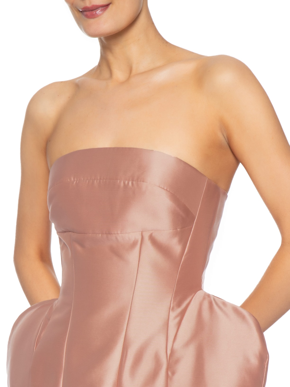 Vestido Silhueta Rosa Fauve