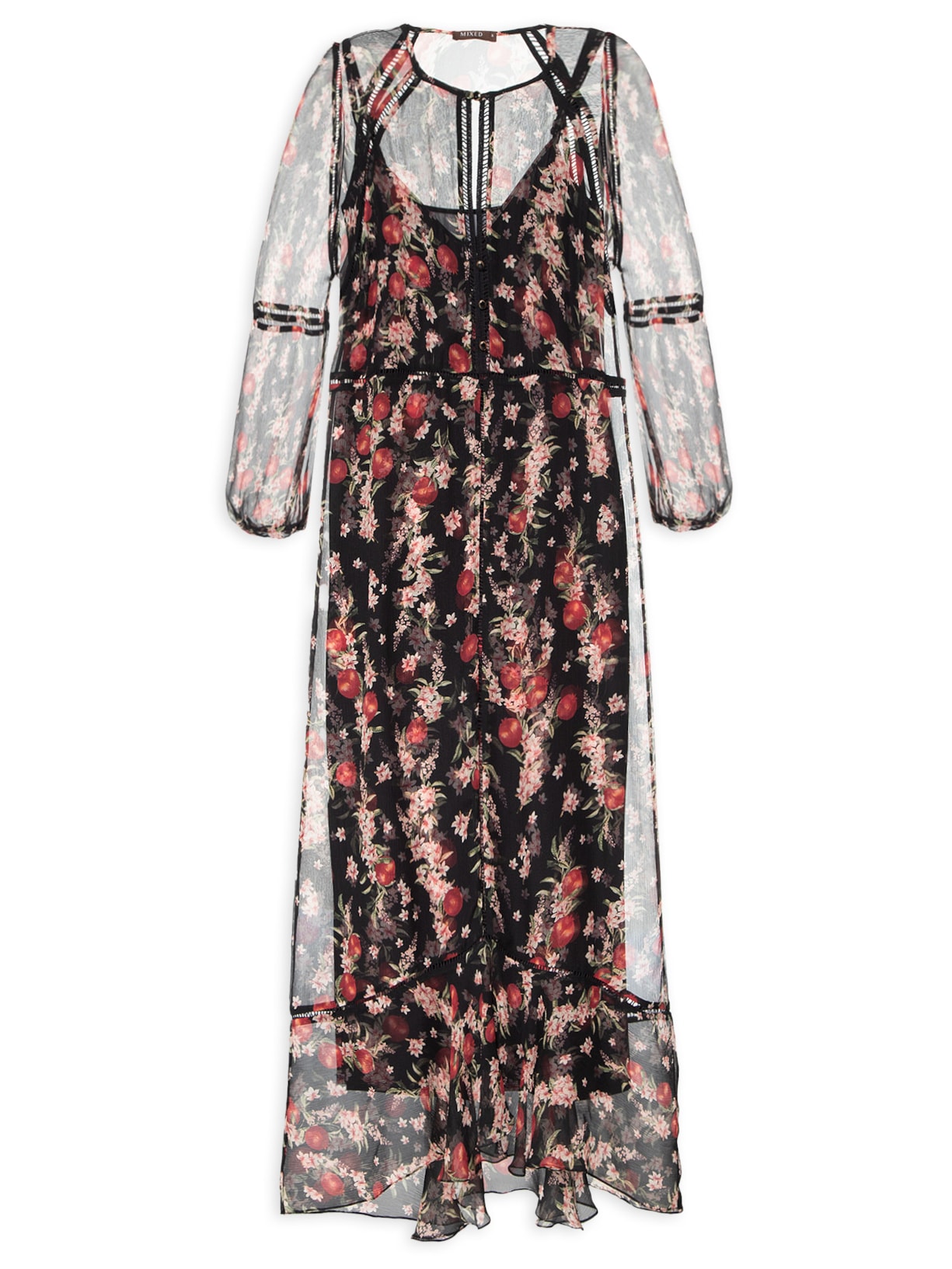 Vestido Silk Auguri - Preto