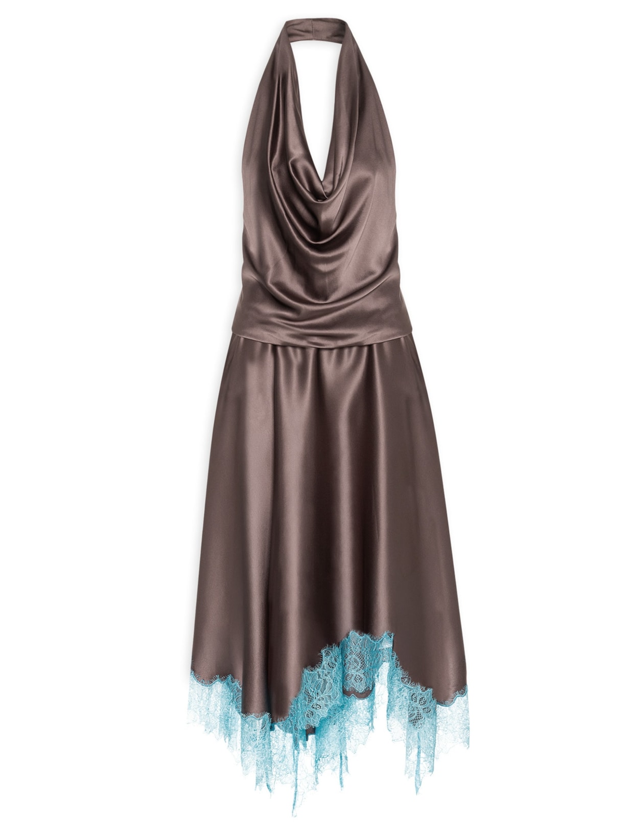 Vestido Silk Elira Marrom Staud