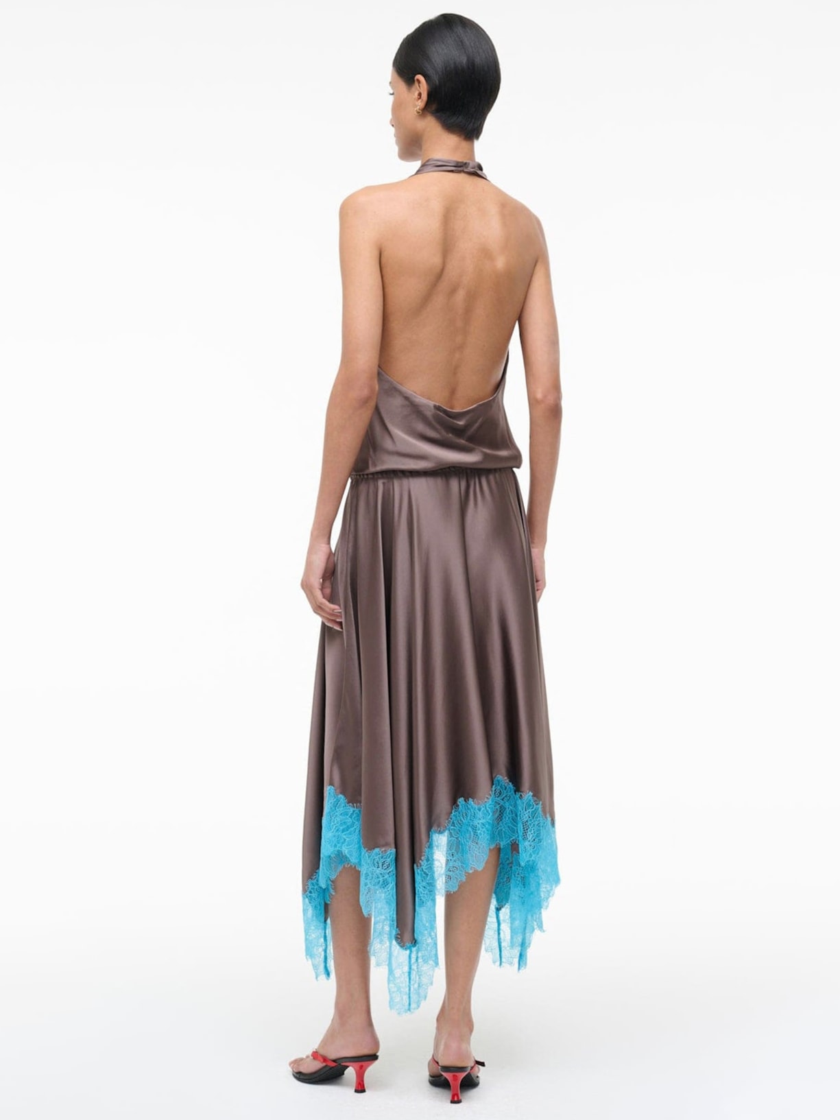 Vestido Silk Elira Marrom Staud
