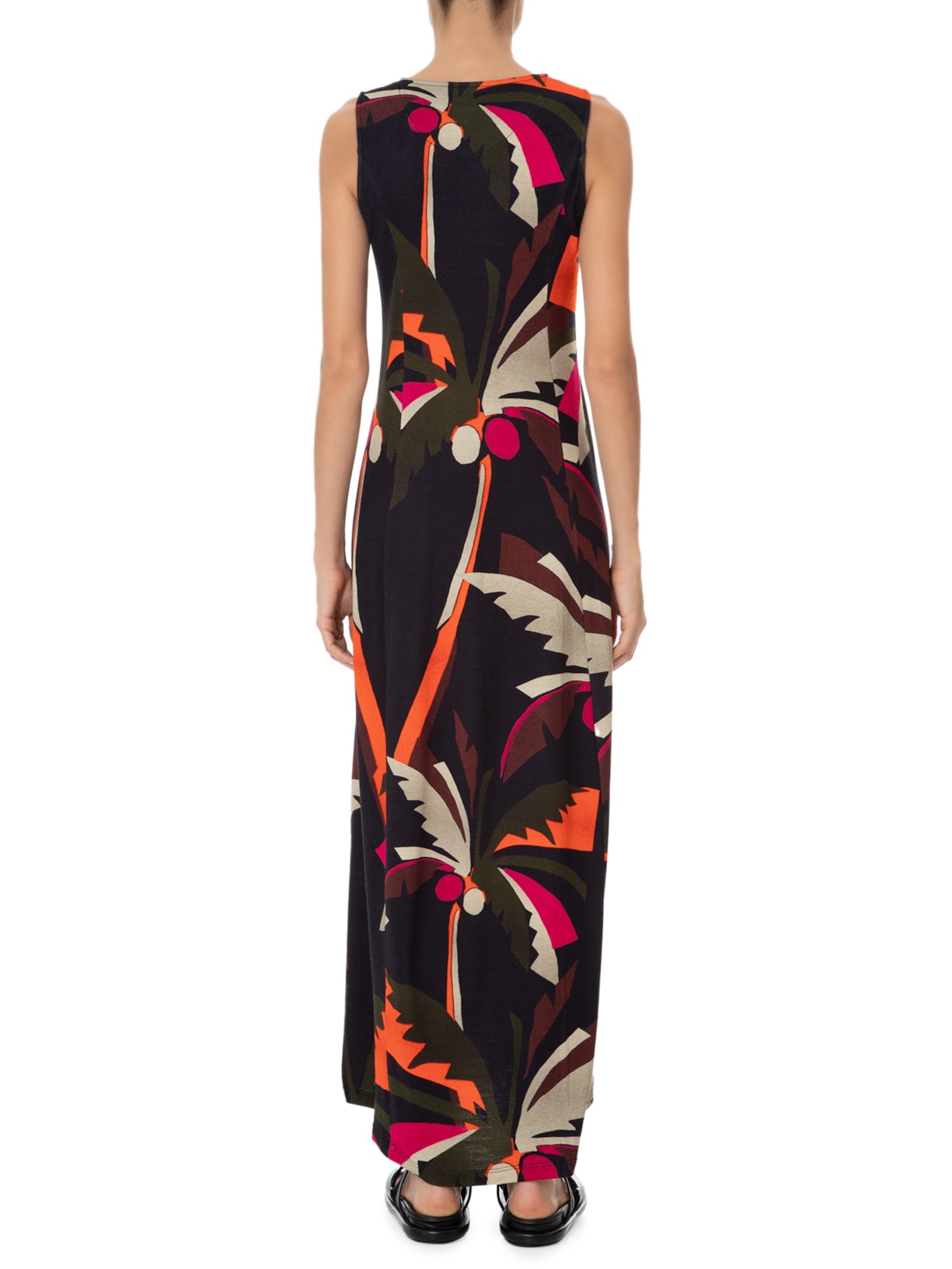 Vestido Sleeveless Coqueiro Preto Osklen