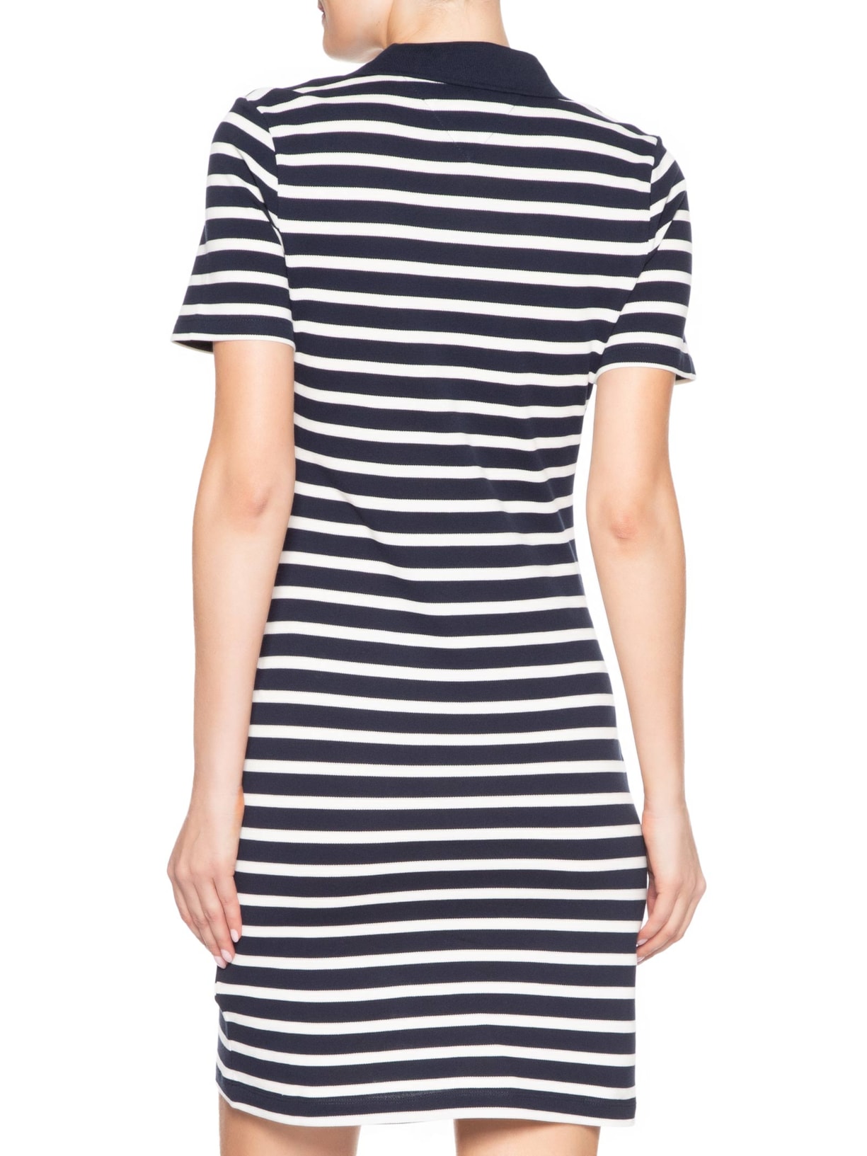 Vestido Slim Open Polo Azul Tommy Hilfiger