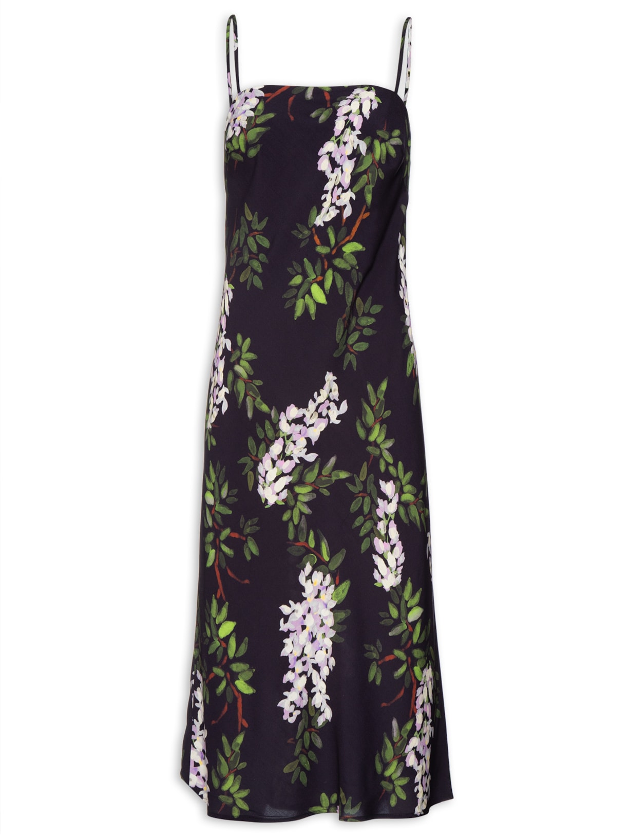 Vestido Slip Alças - Preto