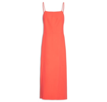 Vestido Slip Crepe - Laranja