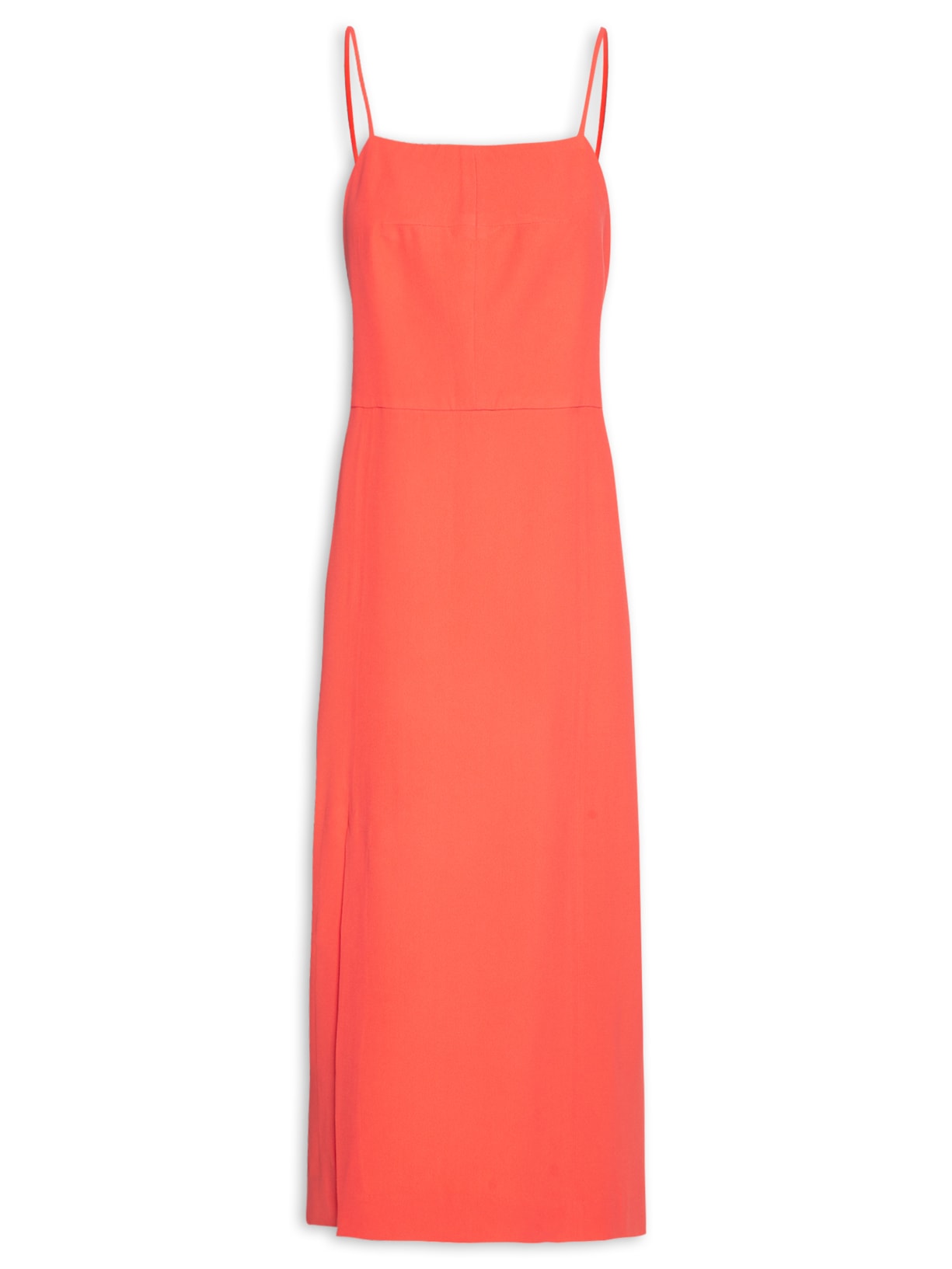 Vestido Slip Crepe - Laranja