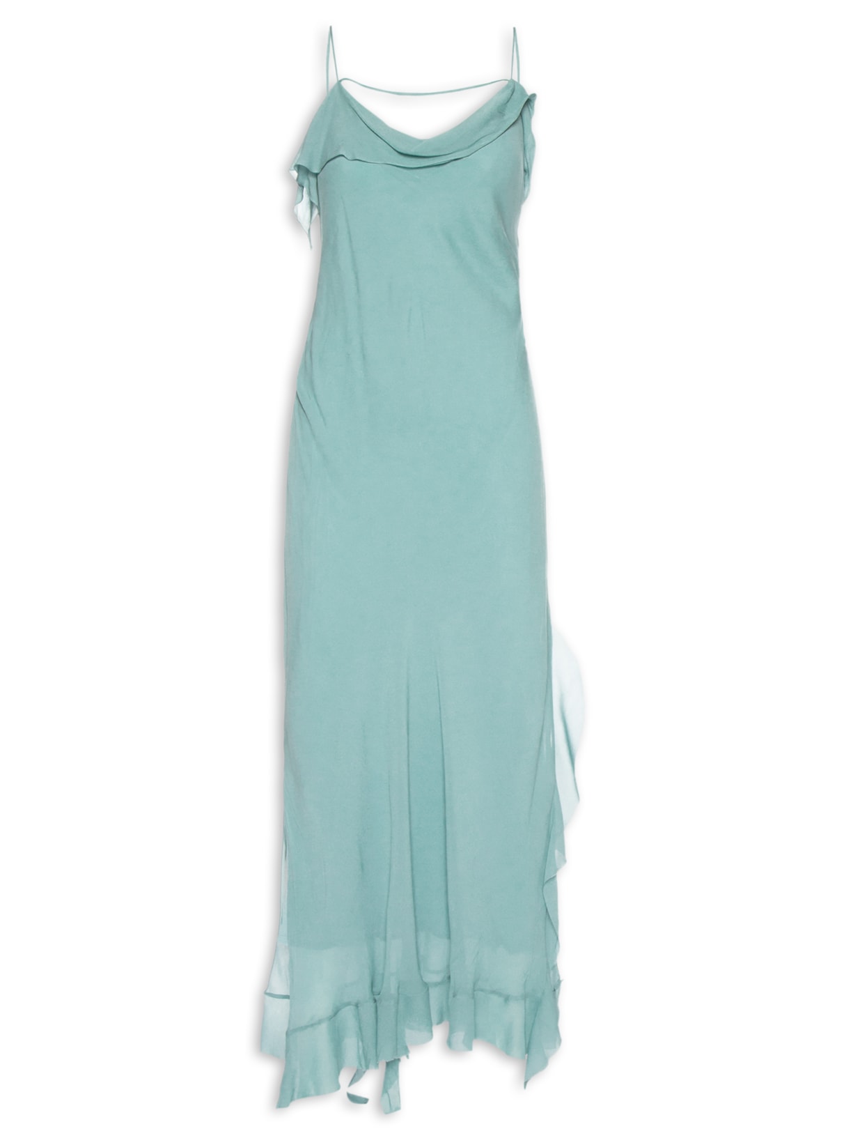 Vestido Slip Desconstruído Náutico Azul Animale