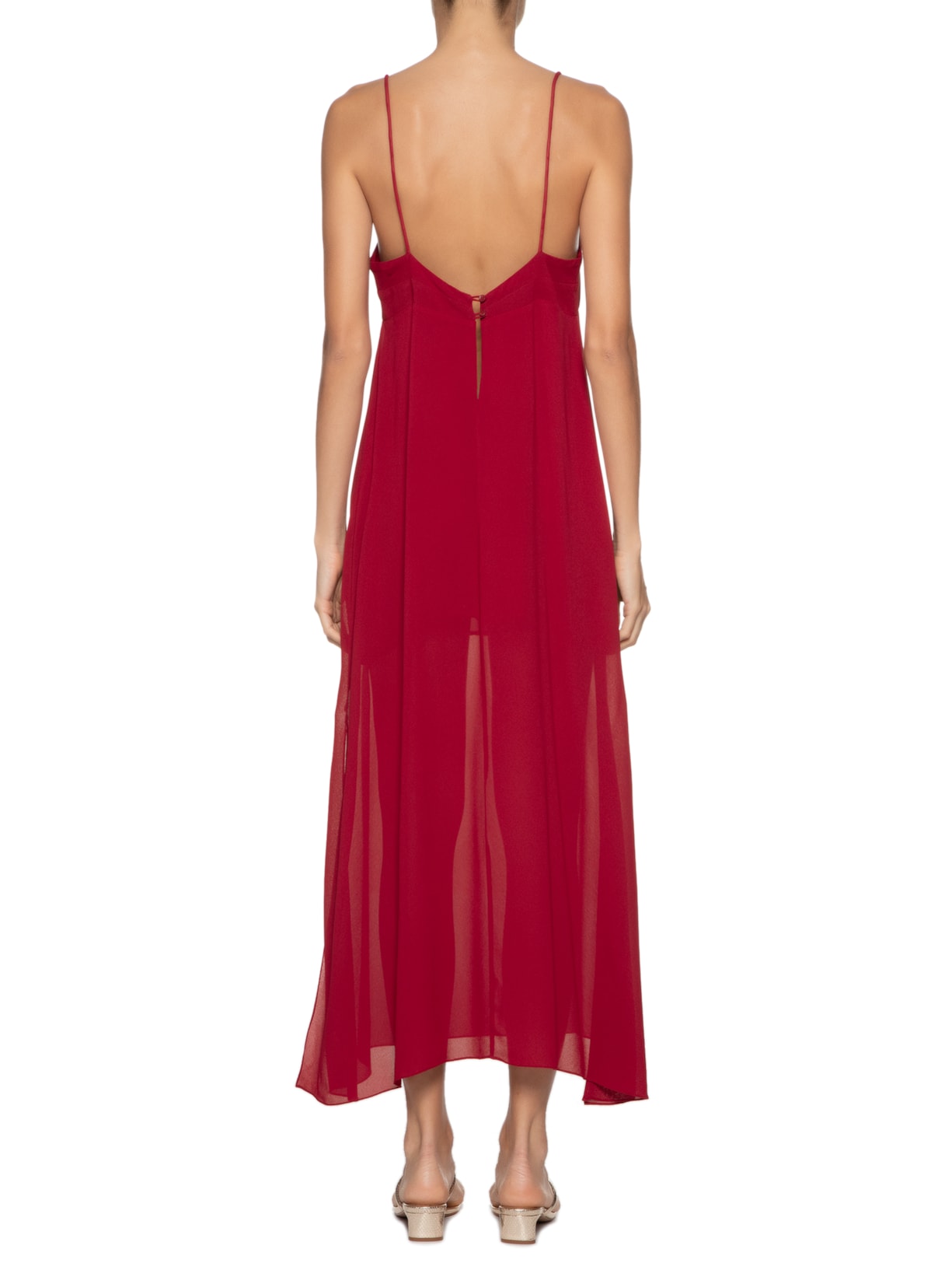 Vestido Slip Dress Bojo Cruzado Vermelho  Animale