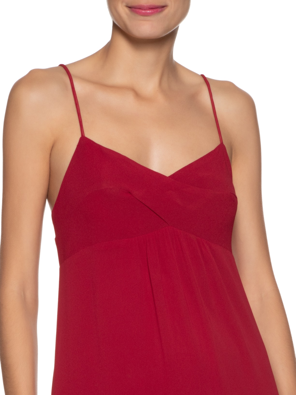 Vestido Slip Dress Bojo Cruzado Vermelho  Animale