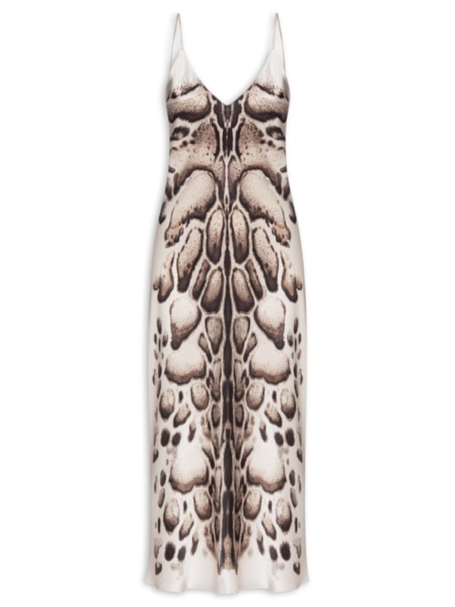 Vestido Slip Dress - Marrom