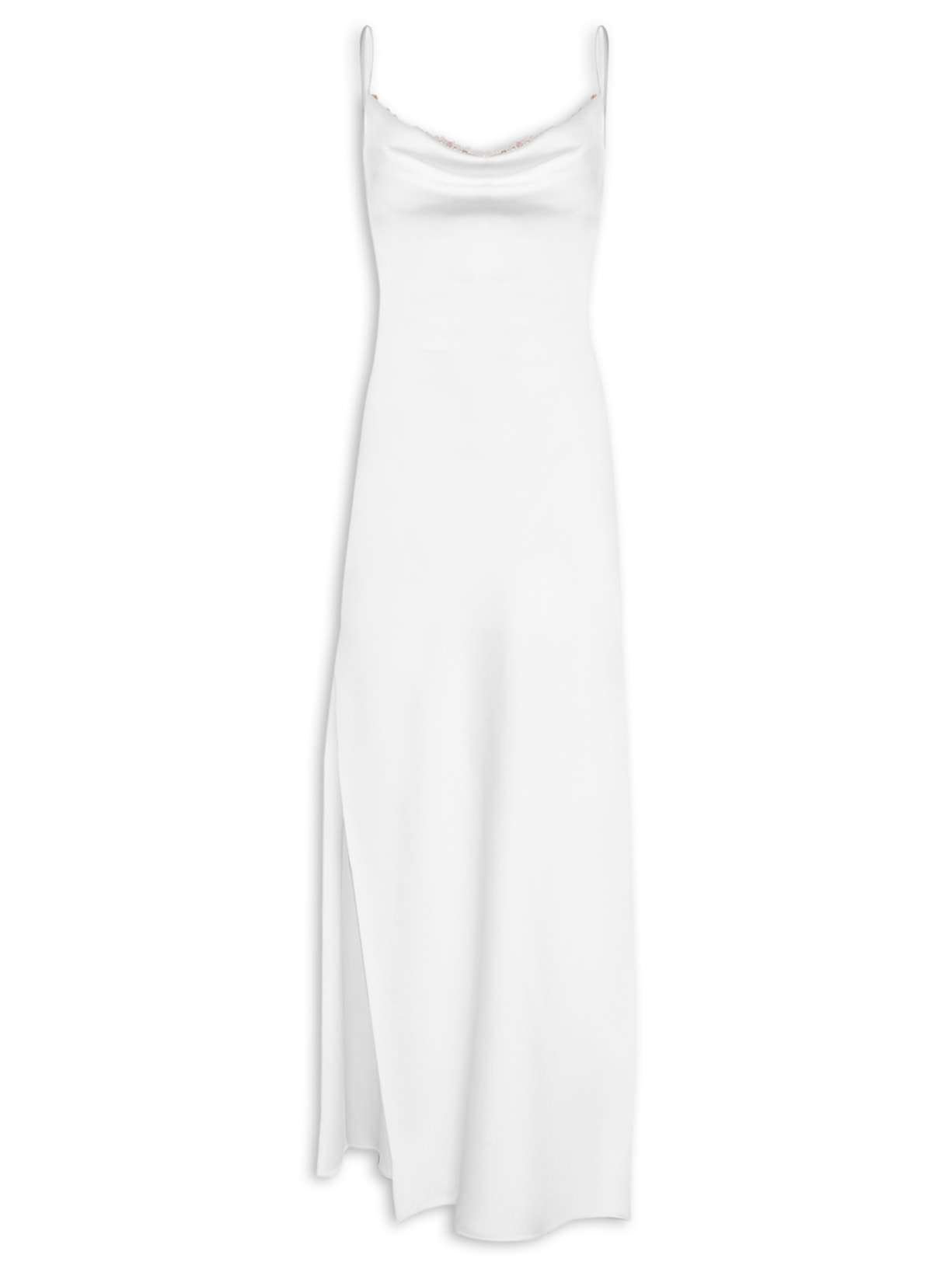 Vestido Slip Dress Meg II Quartzo - Branco