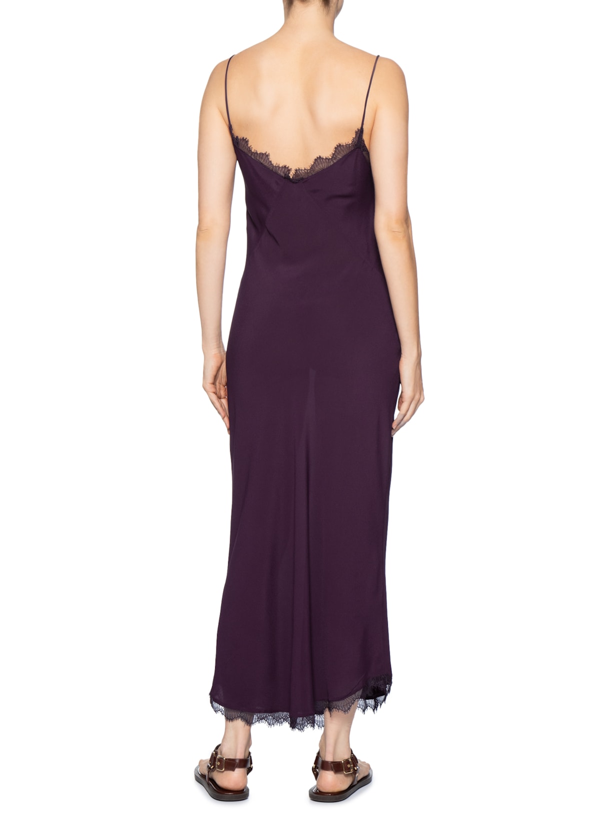 Vestido Slip Rendinha Vermelho Animale