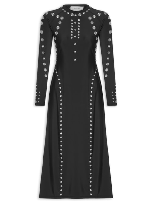Vestido Snap Dress - Preto