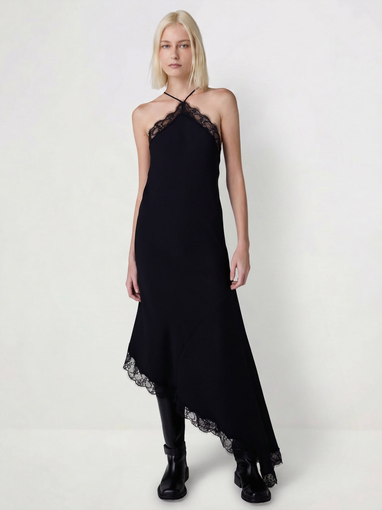 Vestido Sofia I26 Preto Mixed