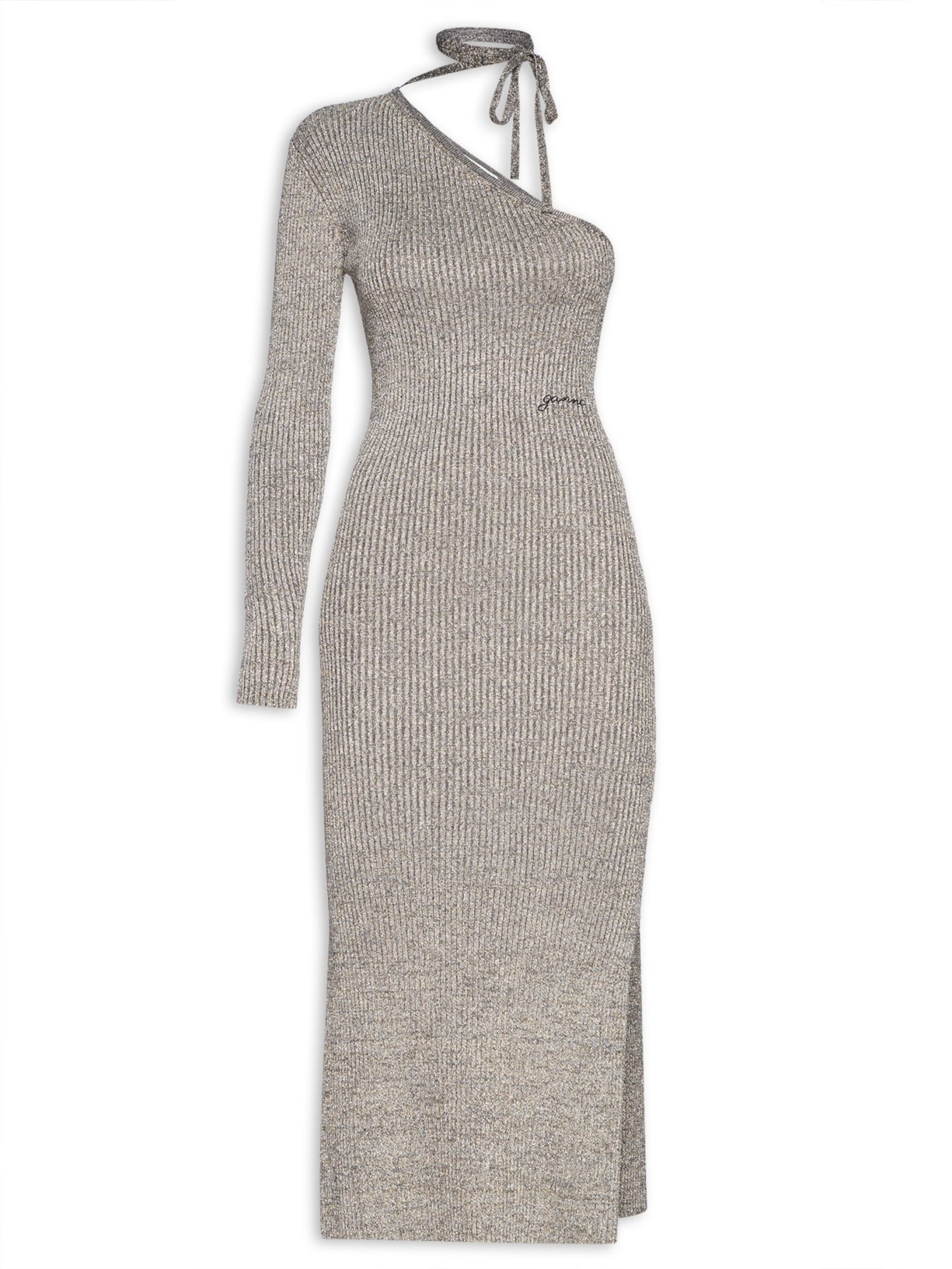 Vestido Sparkle One Sleeve - Prata
