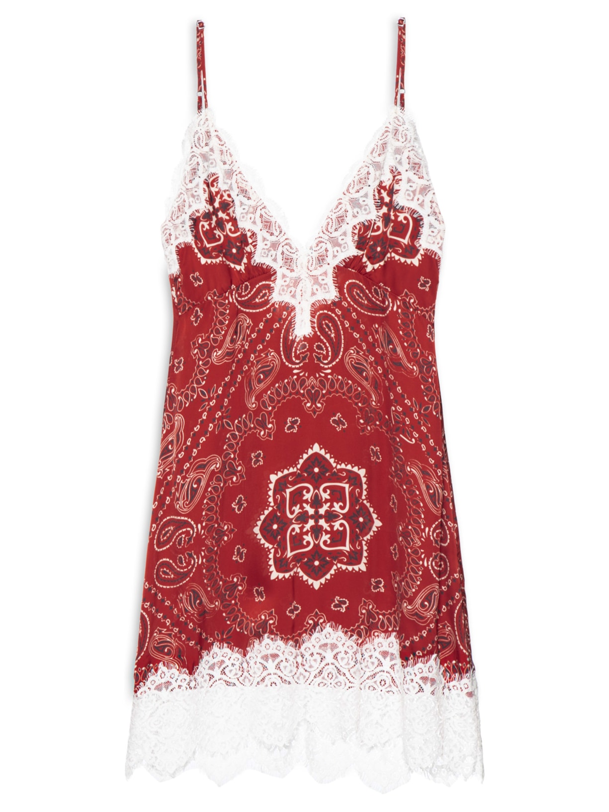Vestido Stain Print Lena – Vermelho Nk