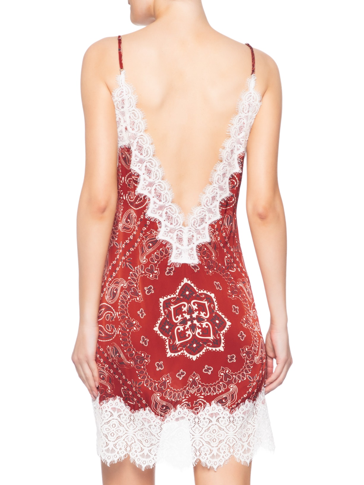 Vestido Stain Print Lena – Vermelho Nk