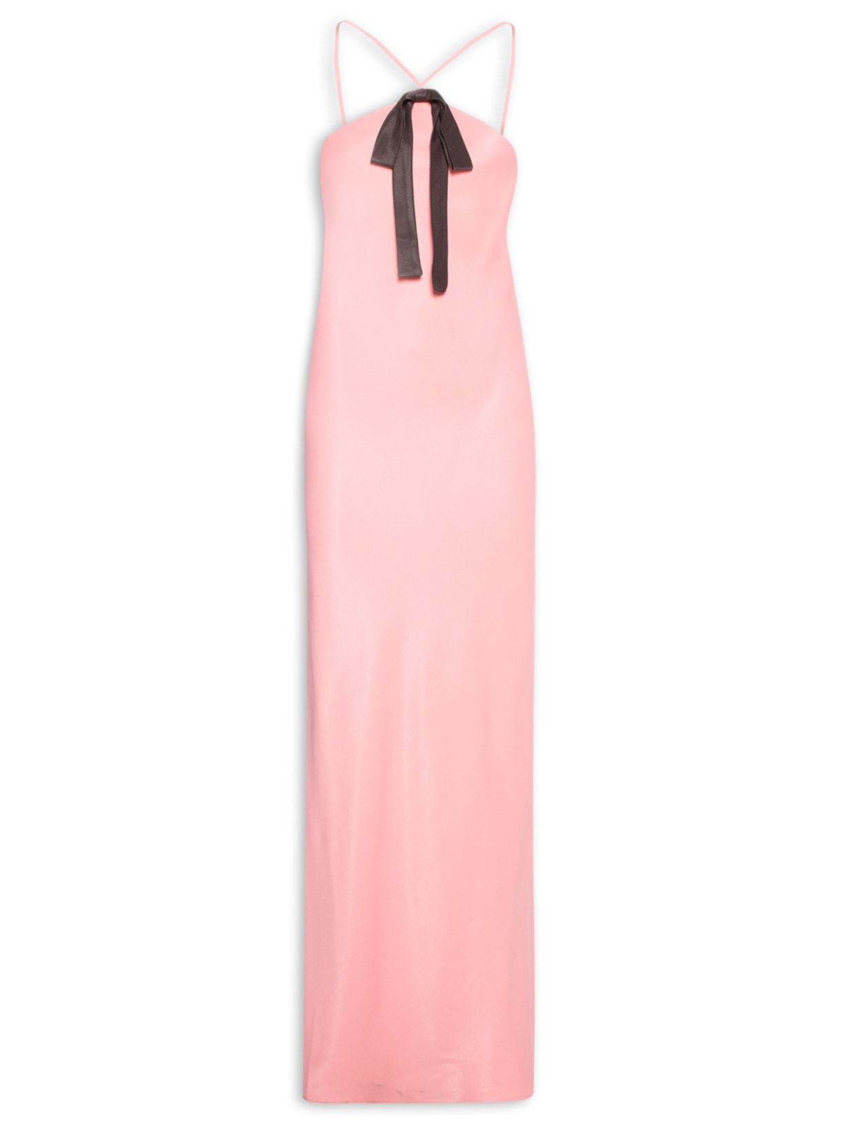 Vestido Stella Laço Em Crepe Patou - Rosa