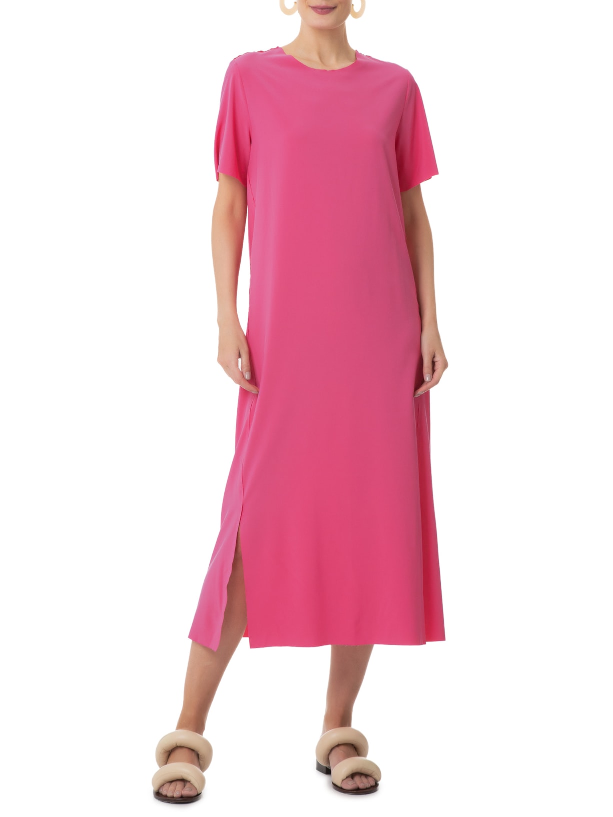 Vestido Superlight Midi Rosa Osklen